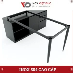 BÀN LÀM VIỆC INOX CÓ HỌC KÉO