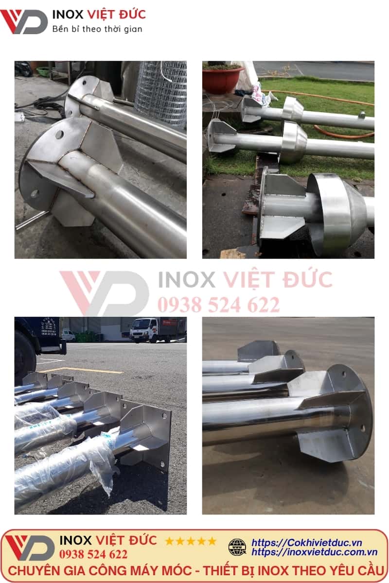Cột Cờ Inox 11M 48 Chân đế cột cờ inox 11m