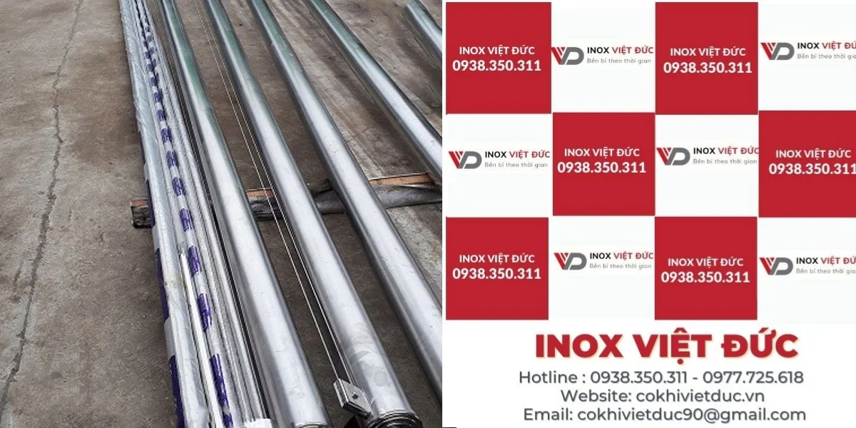 cột cờ inox 17m