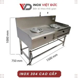 bếp ga công nghiệp đôi BA-07