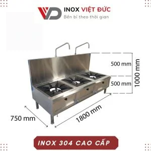 BẾP Á 3 HỌNG ĐỐT CÔNG NGHIỆP có gáy BA-16