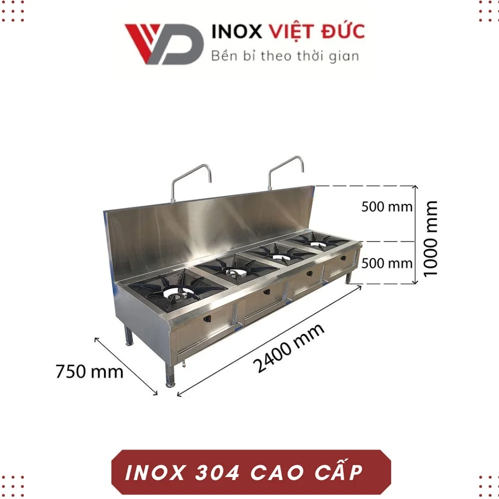 Bếp á 4 họng công nghiệp