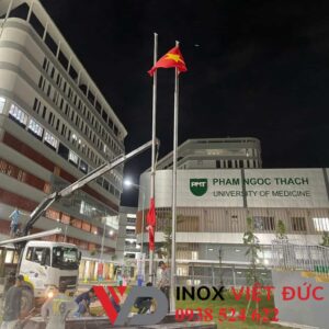 Cột cờ inox 10m