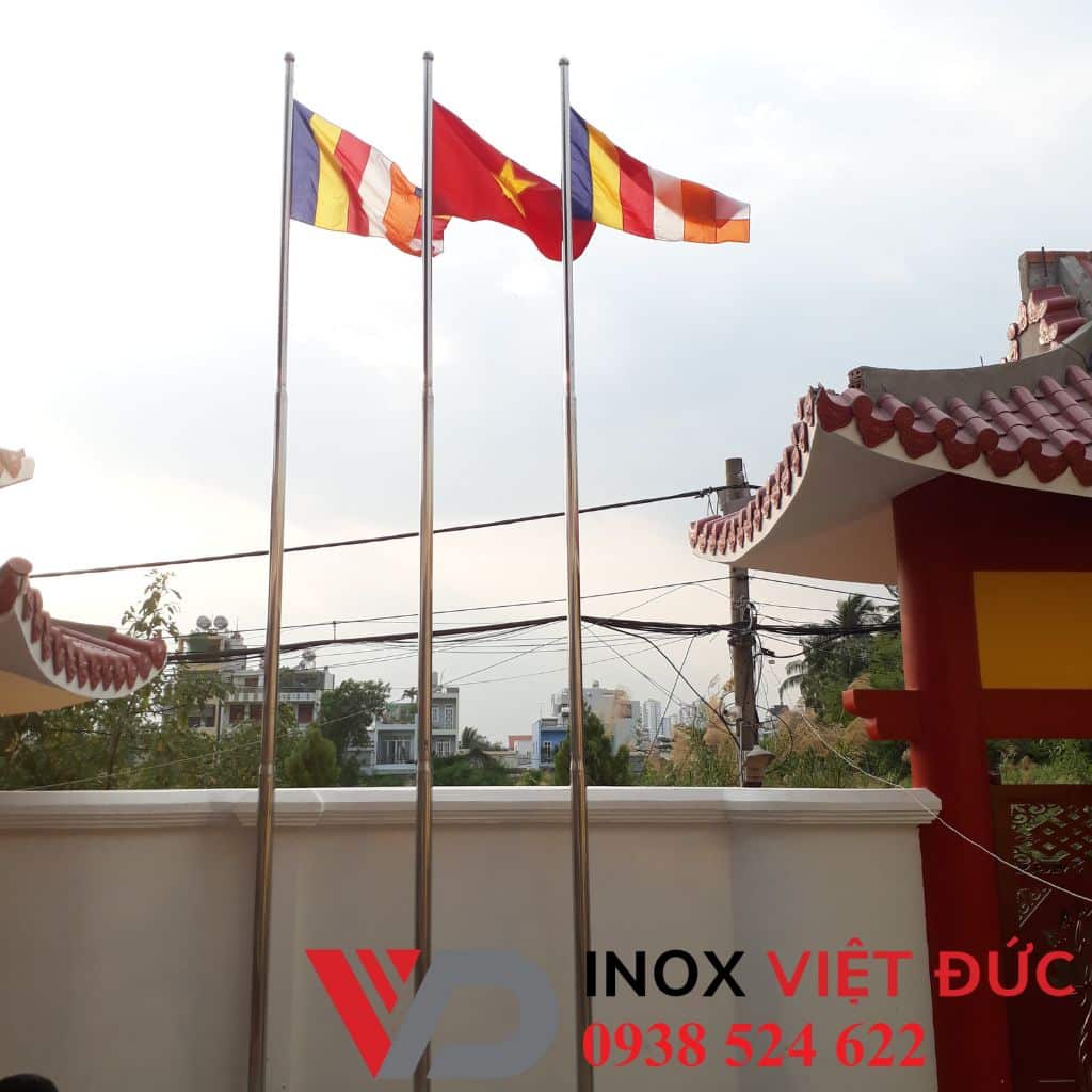 Cột Cờ Inox 5M 32 Cột cờ inox 304 cao 5m giá rẻ