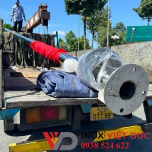 Cột cờ inox ngoài trời 14M