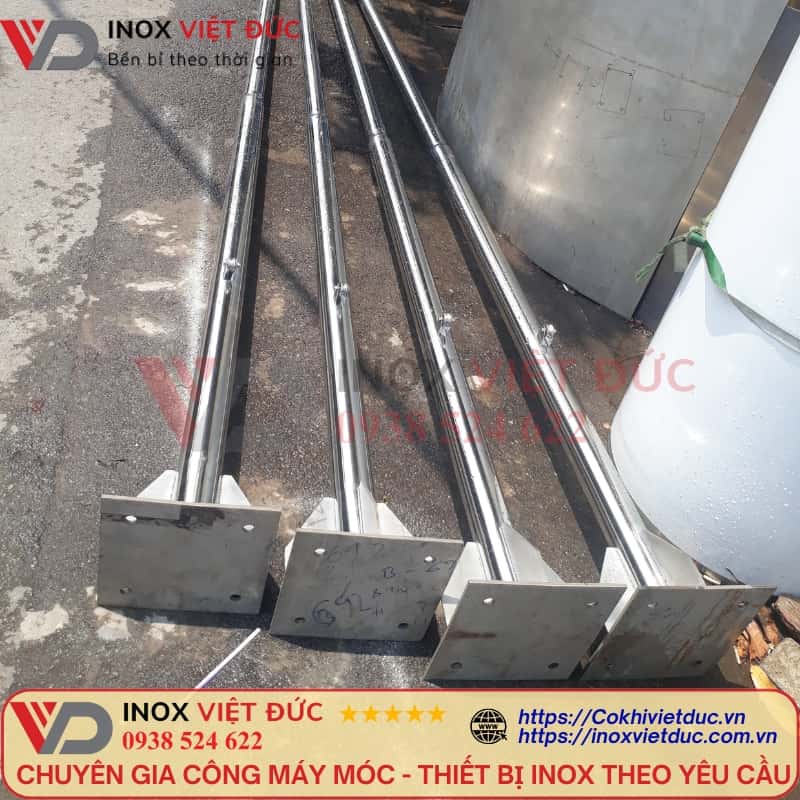 phụ kiện cột cờ inox 304 đầy đủ