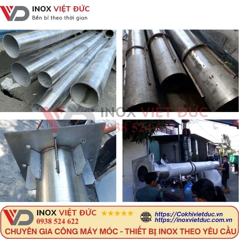 Cột cờ inox ngoài trời 13m