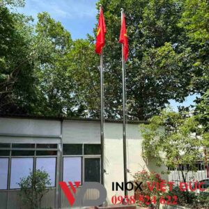 cột cờ inox 304 cao 6m ngoài trời sang trọng