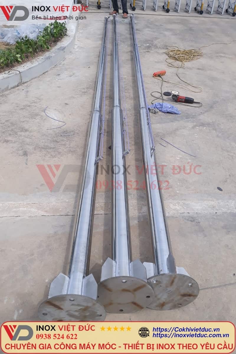 Thân Cột cờ Inox 304 6m ngoài trời