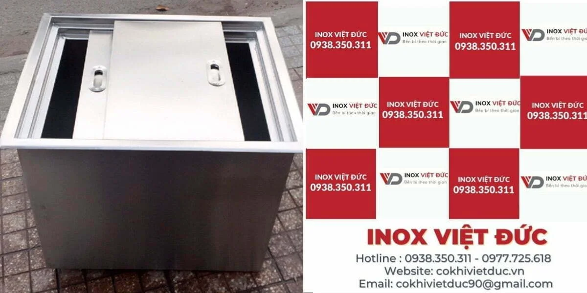 THÙNG ĐÁ INOX ÂM BÀN quầy bar Có Khay Topping TD-TP32 14 thùng đựng đá bằng inox