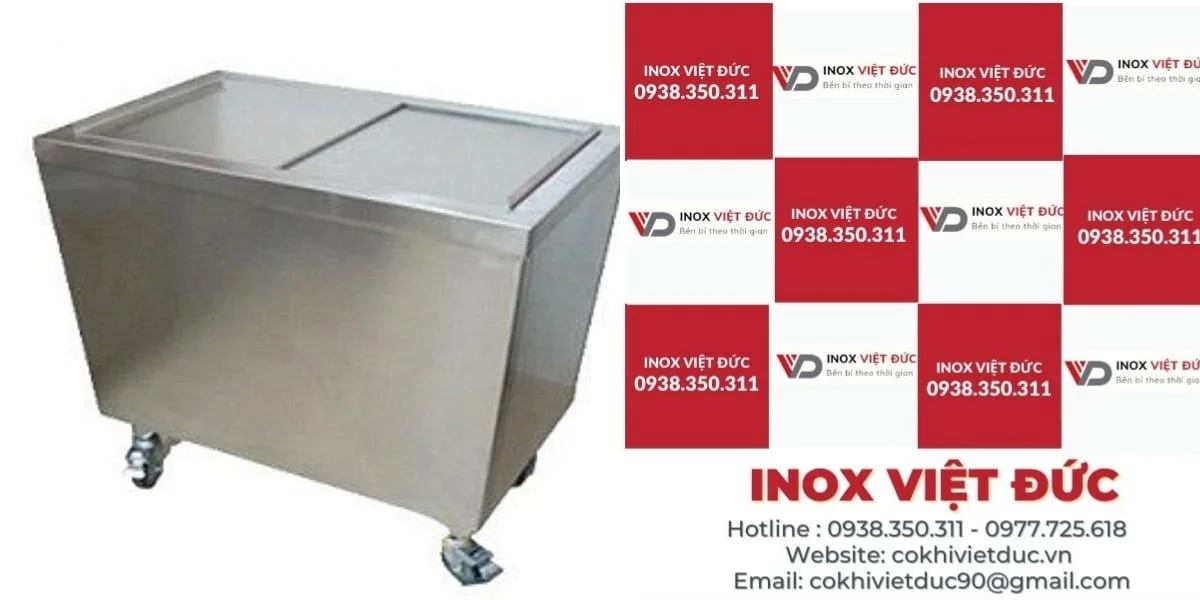 thùng đựng đá inox