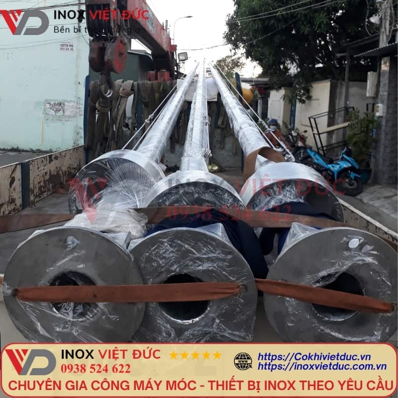 Thi công cột cờ inox