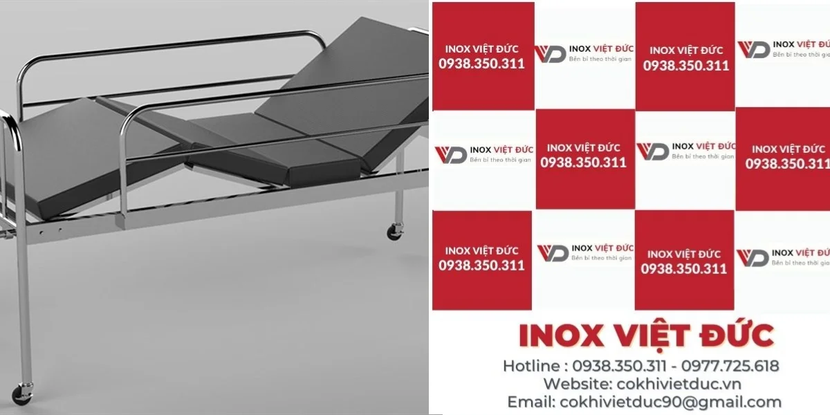 giường inox y tế