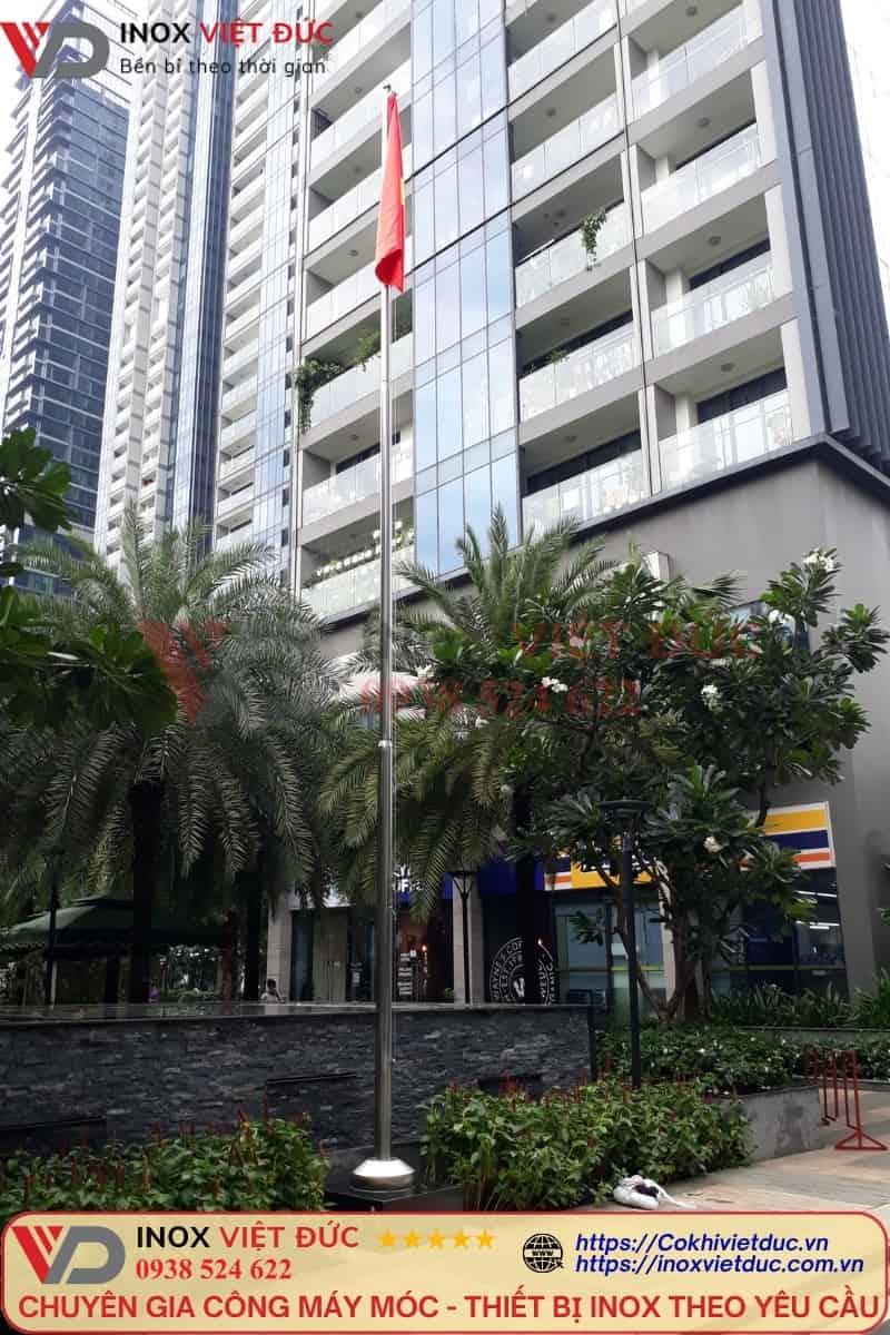 Trụ Cờ - Trụ Cờ Inox 304 42 Trụ cờ inox ngoài trời