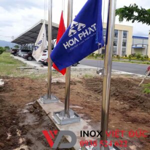 Cột cờ công ty ngoài trời