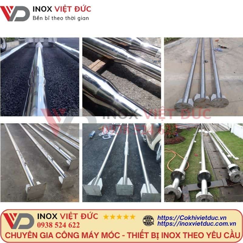 Cột cờ cơ quan inox 304