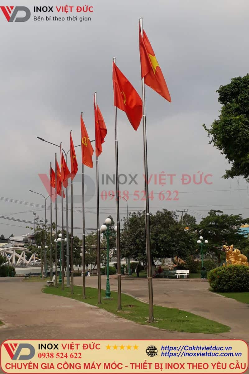 Trụ Cờ - Trụ Cờ Inox 304 44 Trụ cờ inox cao cấp