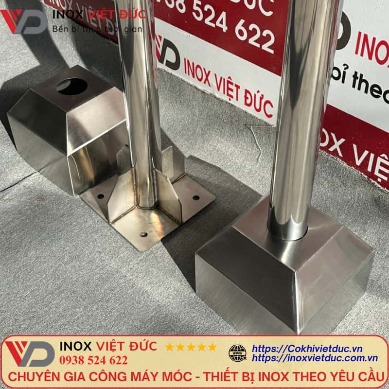 Cột cờ inox 304 cho cơ quan nhà nước