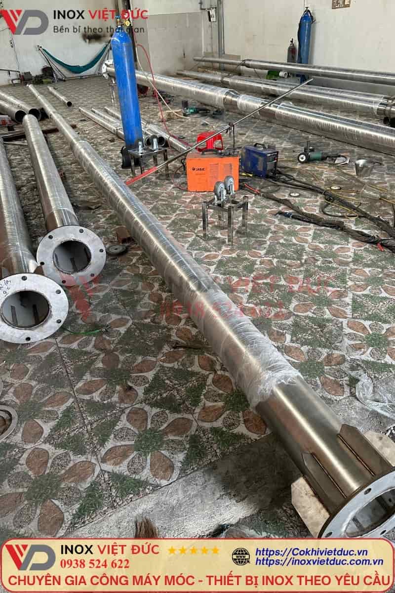 Cột cờ inox xoay 360